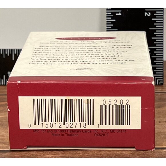 1993 HALLMARK KEEPSAKE ORNAMENT QX528-2 HUMPTY DUMPTY MOTHER GOOSE - Picture 3 of 8